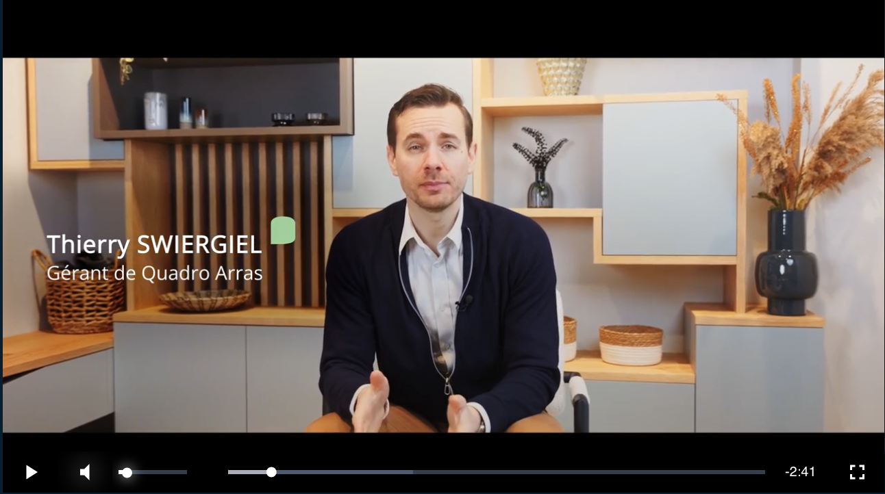 Présentation du showroom Quadro ARRAS
