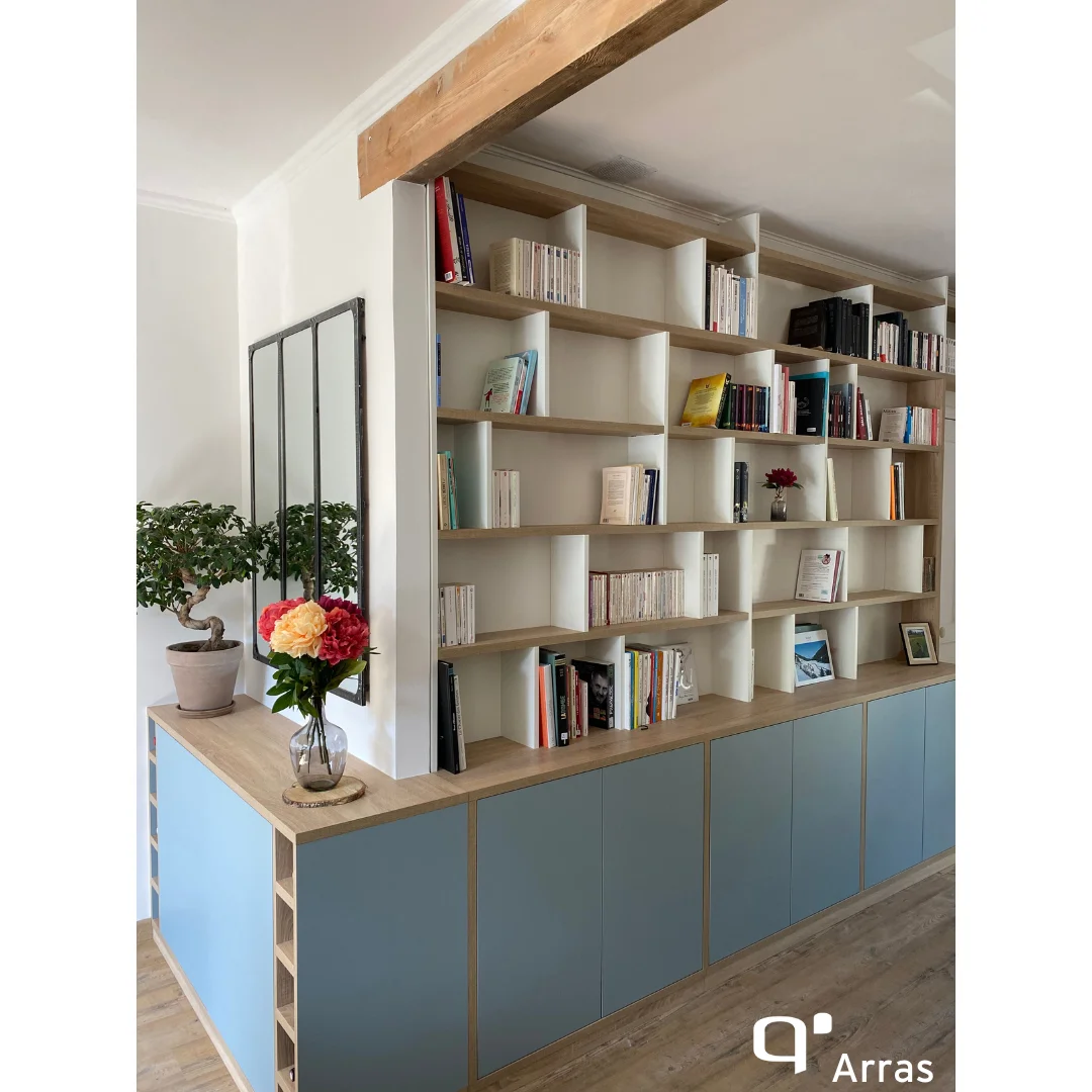 Vous rêvez d’une bibliothèque d’angle ? Quadro ARRAS a la solution pour vous !
