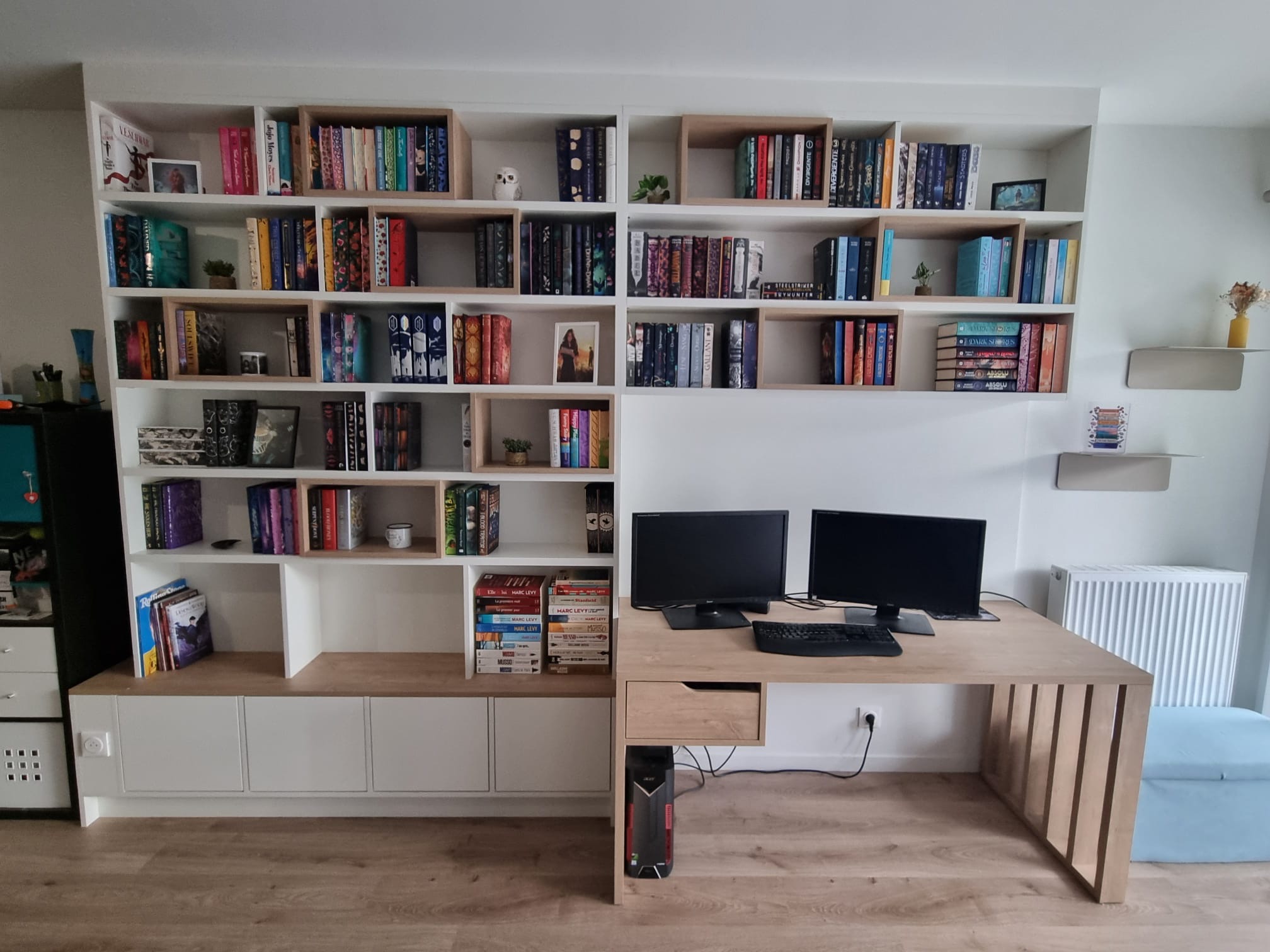 Bibliothèque et bureau