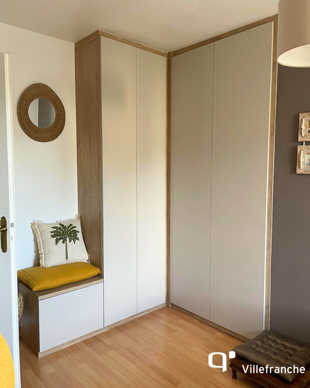 🧺 Dressing avec petite banquette intégrée