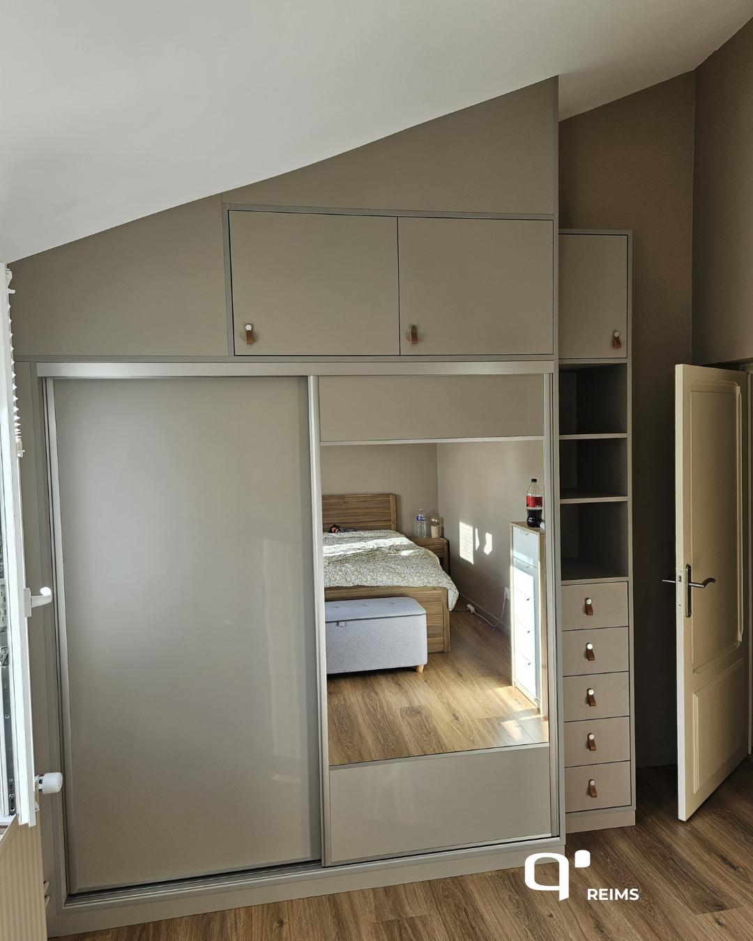 Dressing sur-mesure sous pente à Reims – élégance, fonctionnalité et finitions signées Quadro Reims Tinqueux