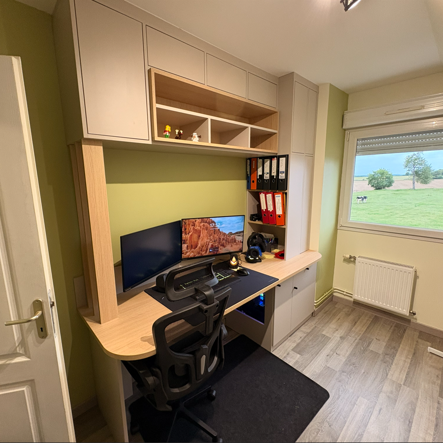 Bureau sur mesure à Arras – Design, confort et fonctionnalité signés Quadro