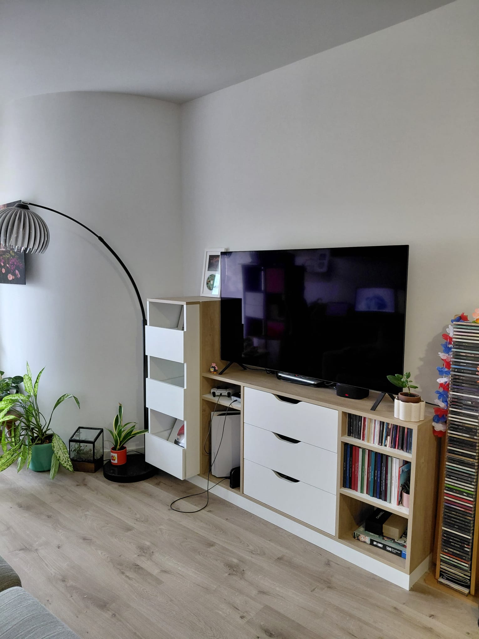 Meuble TV et vinyles