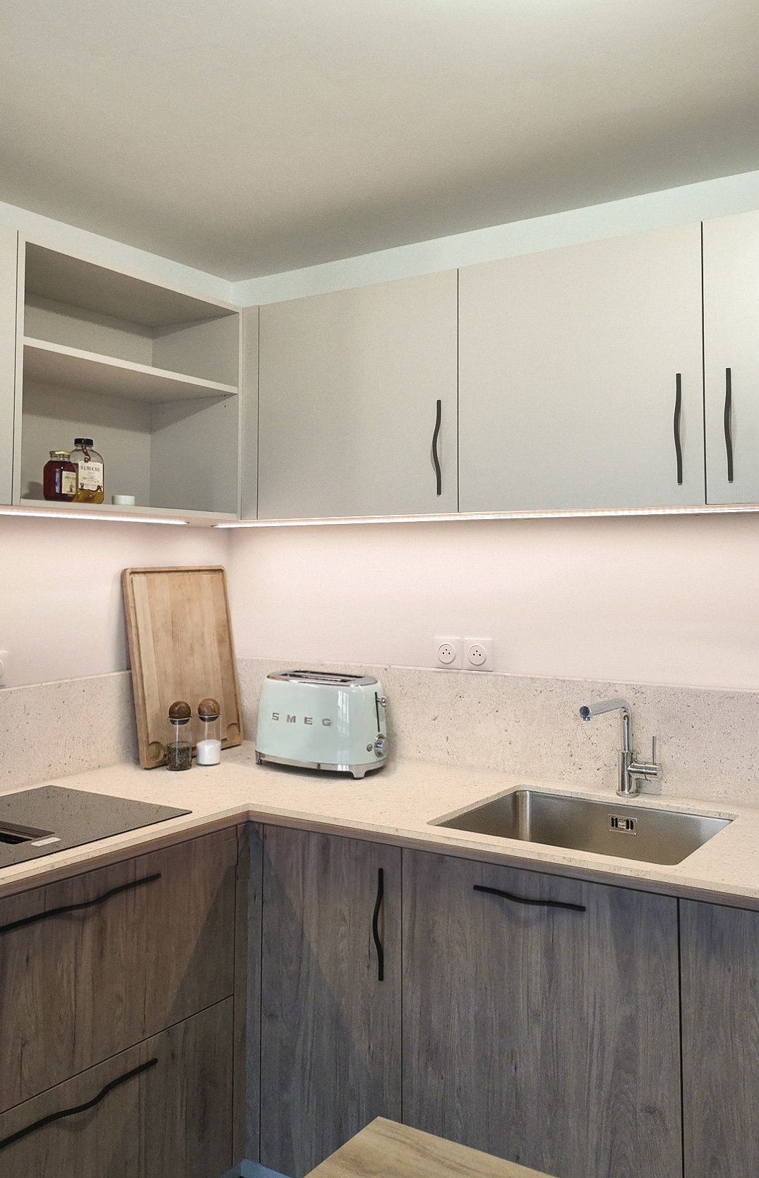 UNE CUISINE QUI S'OUVRE SUR LA PIECE DE VIE