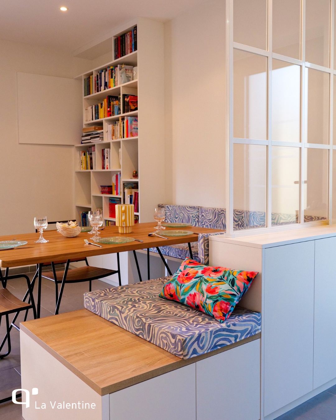 Création de 3 espaces de vie réunis dans un seul aménagement signé QUADRO La Valentine